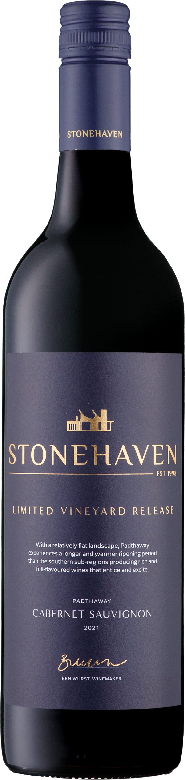 Stonehaven Limited Vineyard Release Cabernet Sauvignon  2021 Padthaway